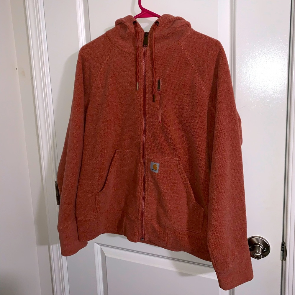 Salmon Carhartt Fleece Zip Up